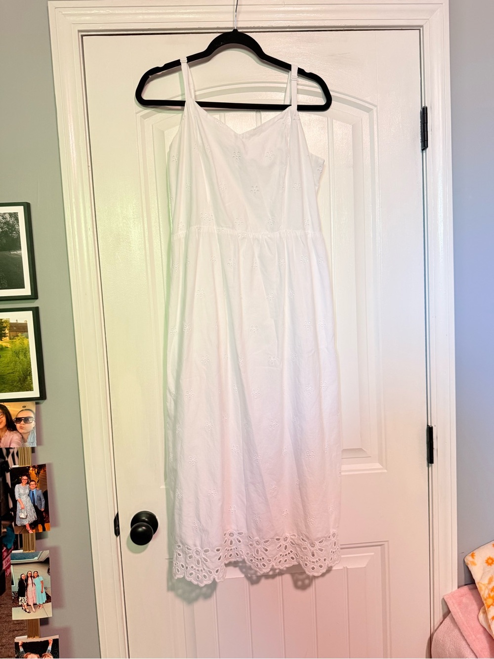 Old Navy White Eyelet Spaghetti-Strap Dress
